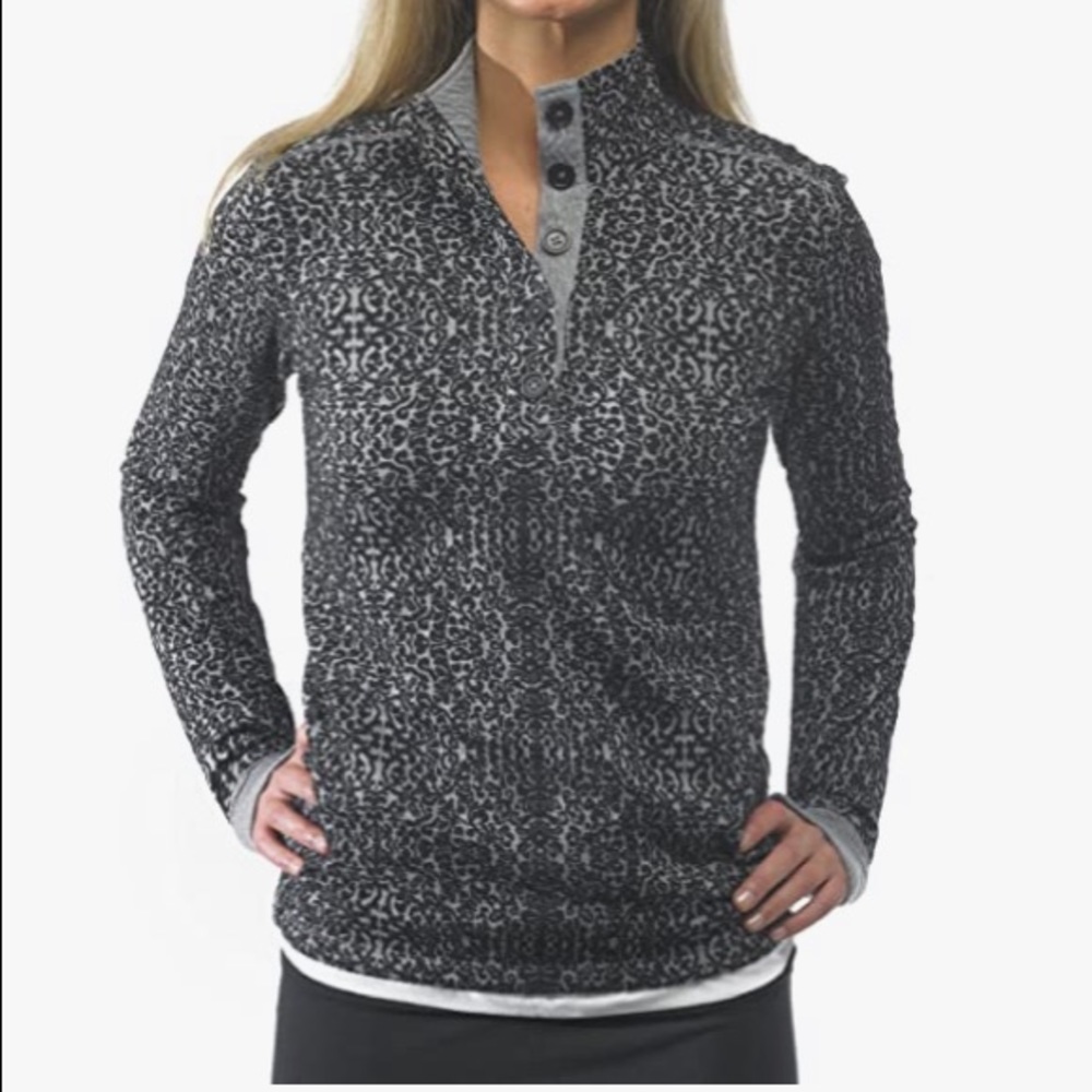 KAVU Lopez Spandex Button Up - Crew Neck Sweater Yoga Outdoors